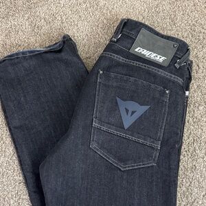 Dainese Men's Dark Blue Motorcycle Jeans - Slim Fit 33/34